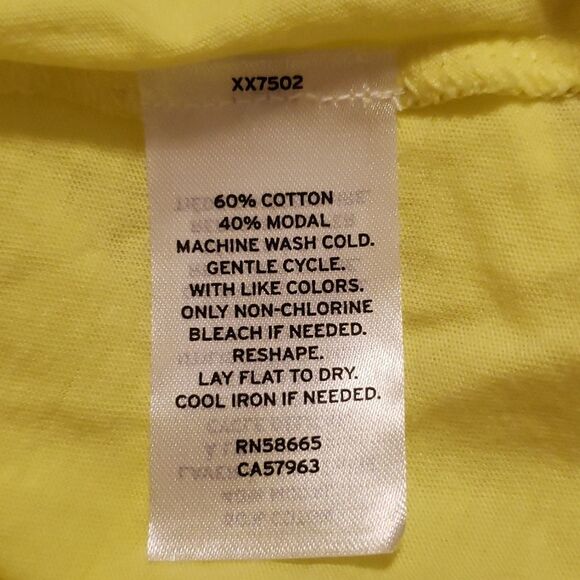 Bp Nordstrom Womens Washed Crop Swing Tank Top Yellow Size 3X NWOT - Picture 4 of 5